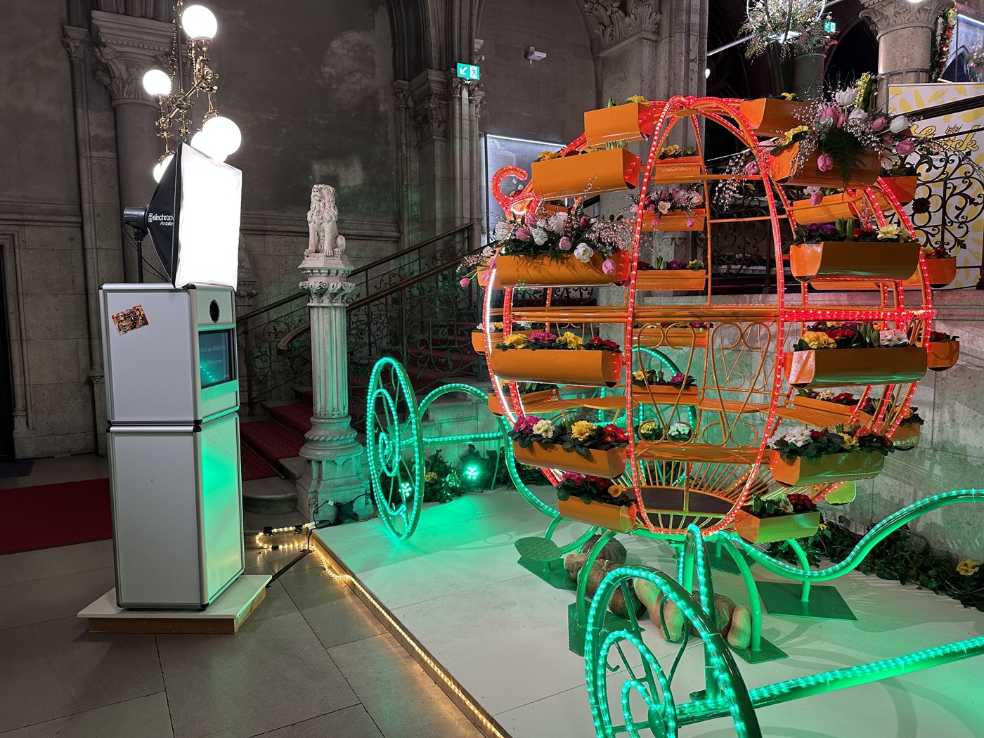 Fotobox beim Blumenball im Rathaus Wien