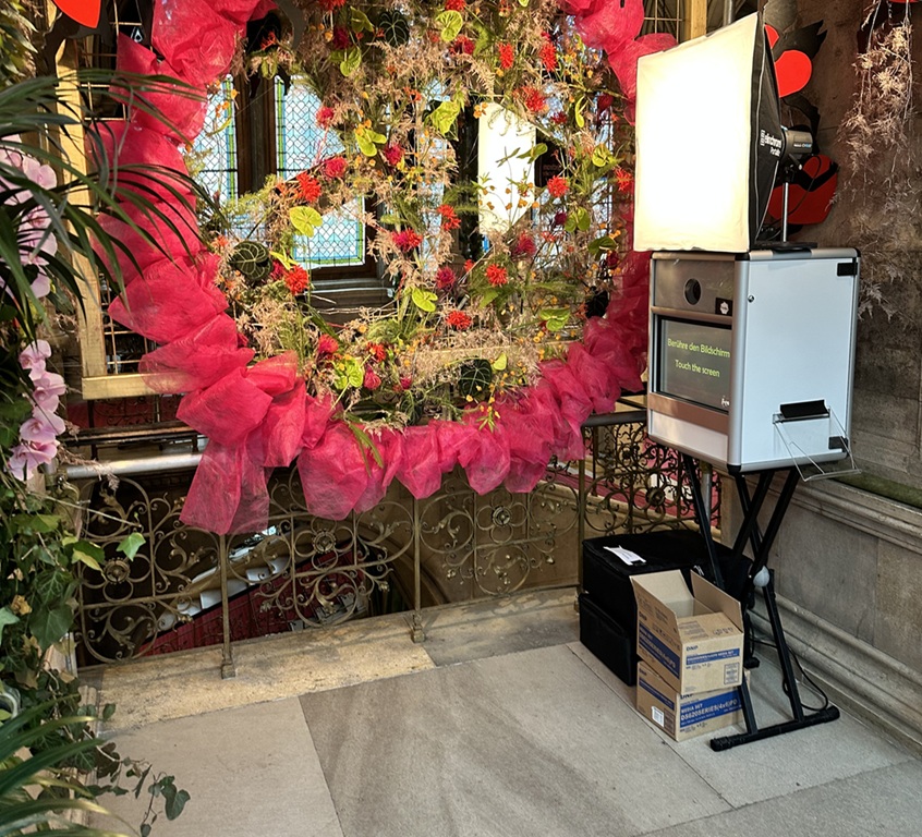 Fotobox beim Bankenball im Rathaus Wien