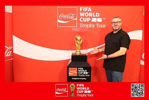 Fotobox mit Betreuung bei der Fifa World Cup Pokal Tour