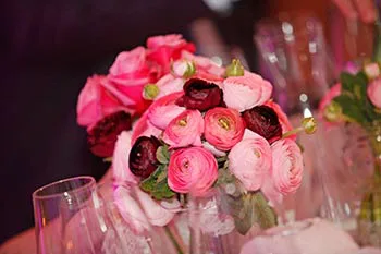 Fotobox Hochzeit mit Blumendekoration
