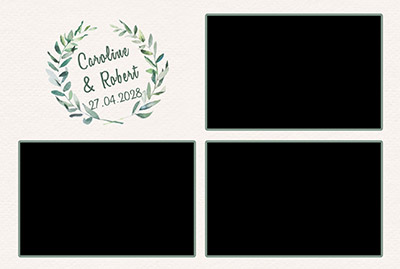 Fotobox Hochzeit Layout Beispiel 1