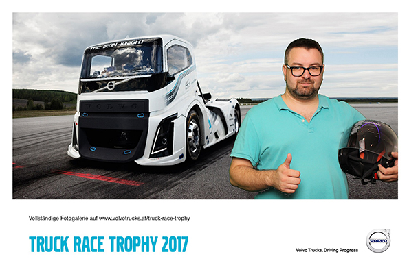 Fotobox Greenscreen bei Volvo Truck Racing 2017