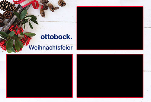 Fotobox bei einer Weihnachtsfeier