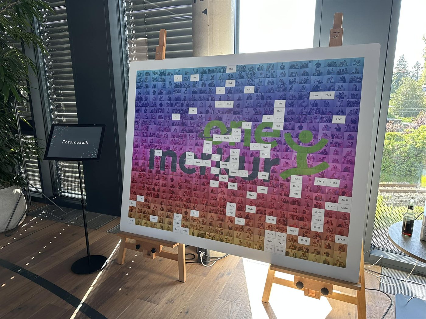 Foto Mosaik Wall beim Event