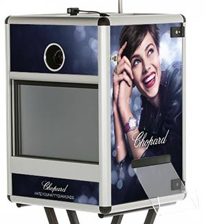 Fotobox foliert im Chopard-Design